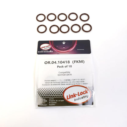 LINK-LOCK 10PCS OR.04.10418 FKM Viton Sealing O-Ring Kit of Air Condition Pipe WHTO01247A For AUDI For VW
