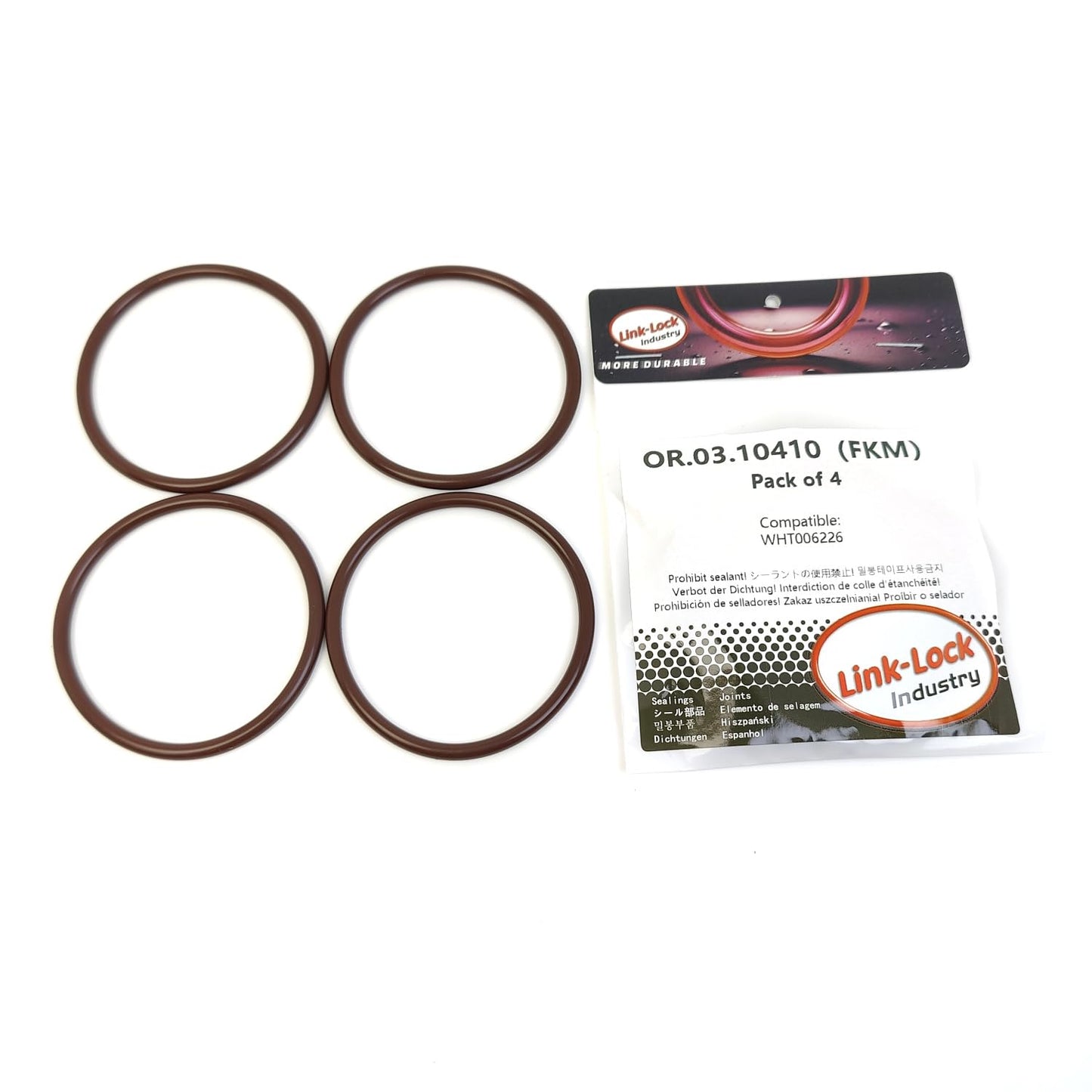 LINK-LOCK 4PCS OR.03.10410 FKM Viton Sealing O-Ring Kit of Throttle valve connection WHT006226 For AUDI