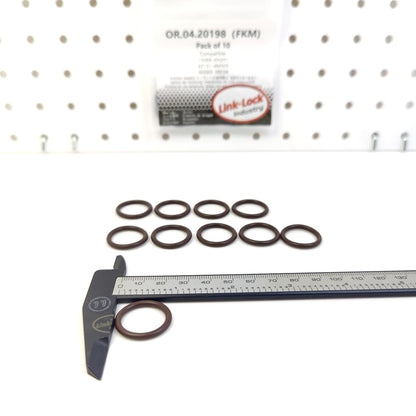 LINK-LOCK 10PCS OR.04.20198 FKM Viton Sealing O-Ring Kit of Engine Crankshaft Position Sensor 15066-6N201 22131-4M505 90069-38034 for TOYOTA for NISSAN