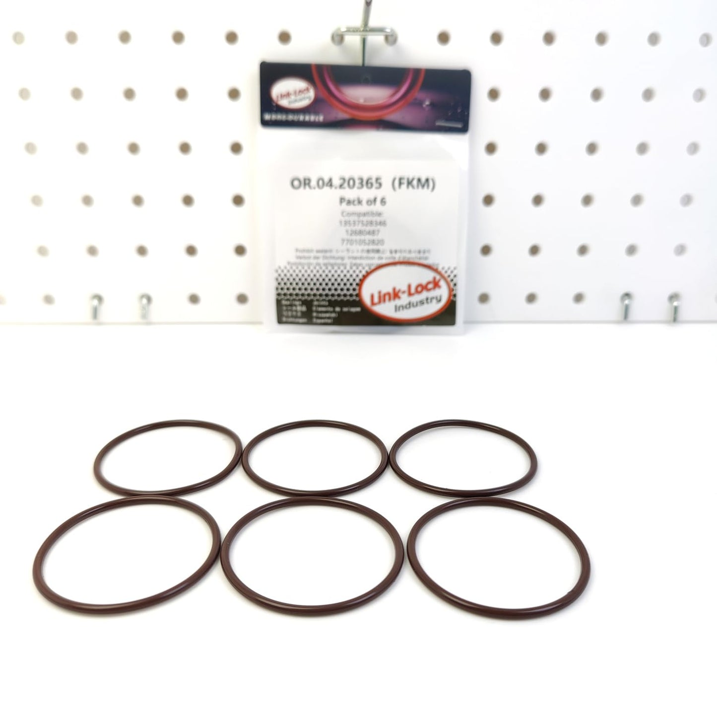 LINK-LOCK 6個 OR.04.20365 FKM Viton シールOリングキット 燃料噴射ポンプ用 13537528346 12680487 7701052820 RENAULT CHEVROLET BMW用