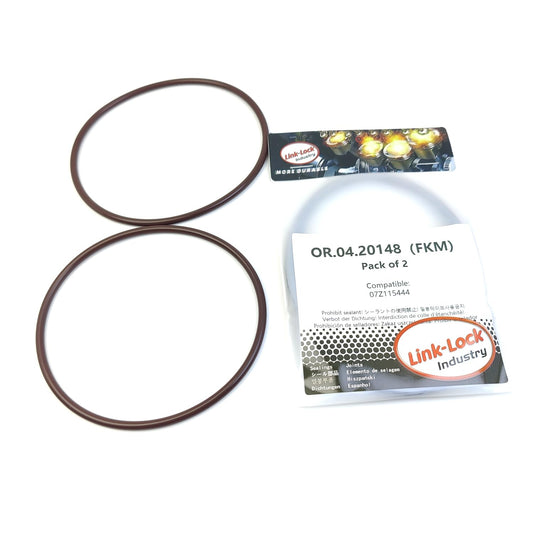 LINK-LOCK 2PCS OR.04.20148 FKM Viton オイルフィルターアダプター用シーリングOリングキット 07Z115444 AUDI用