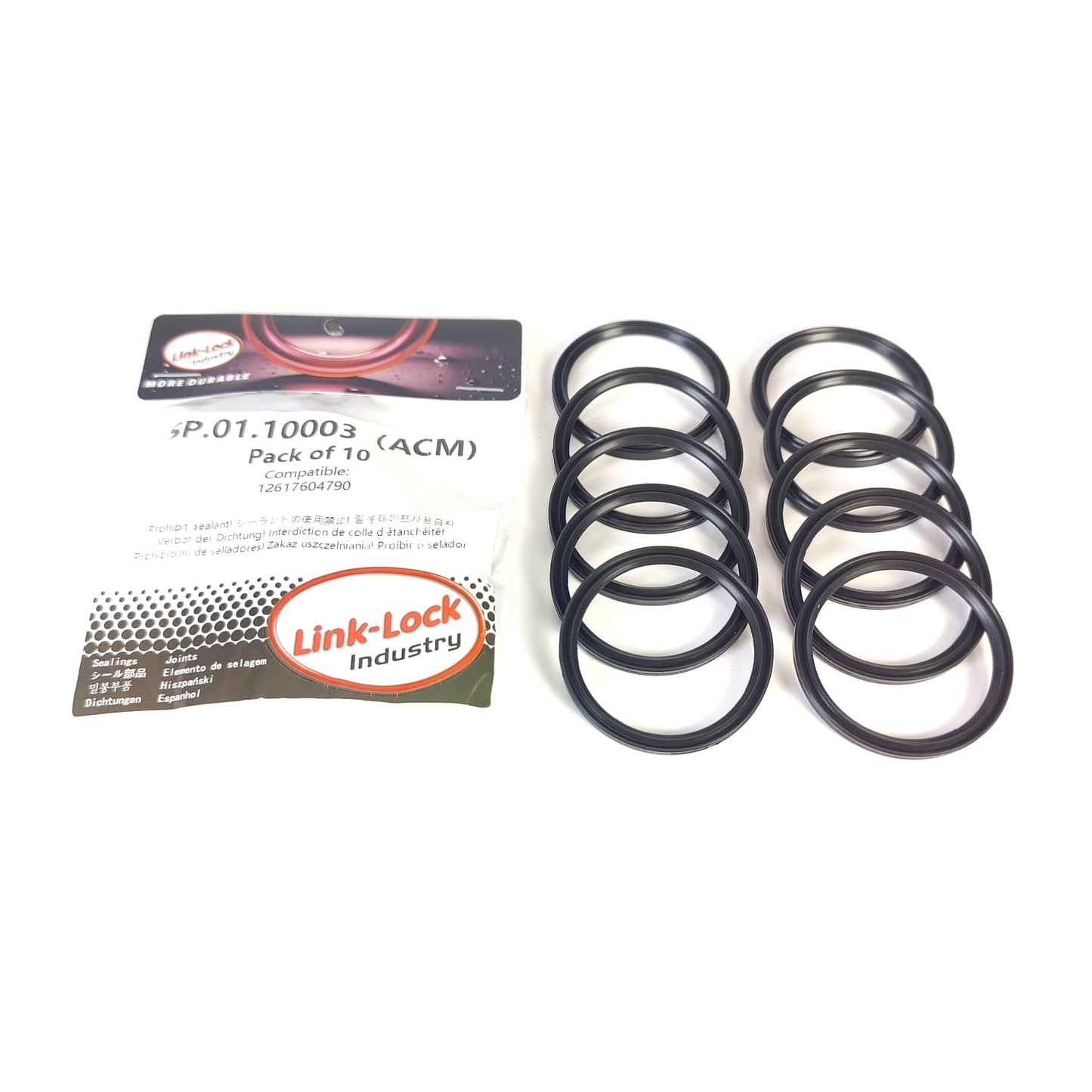 LINK-LOCK 10개 ACM SP.01.10003 오일 레벨 센서 개스킷 O-링 12617604790 BMW N20 N55 N63 N13 B38 B48 B47 B58 B37용
