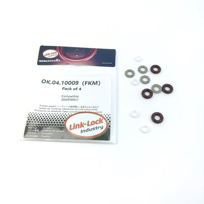 LINK-LOCK 4Set OK.04.10009 fuel injector repair kit 06G998907 with FKM Viton O-RING For VW For AUDI 280T 2.0T 40T CZDA CHJA