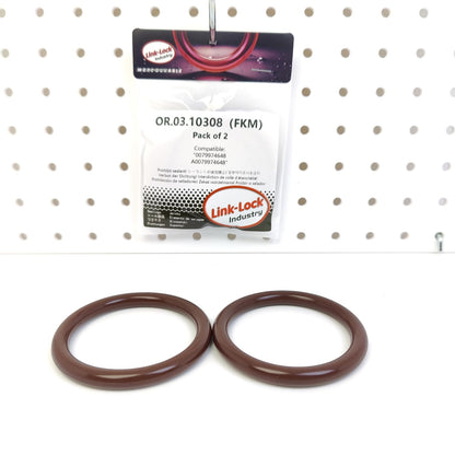 LINK-LOCK 2PCS OR.03.10308 FKM Viton Sealing O-Ring Kit of Turbocharger Air Hose 0079974648 A0079974648 For MERCEDES-BENZ-OM460