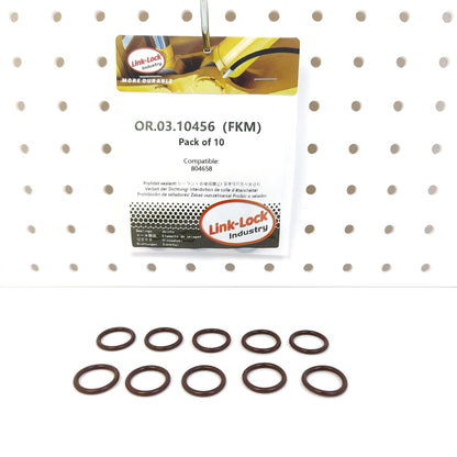 LINK-LOCK 10PCS OR.03.10456 FKM Viton Sealing O-ring Kit of Engine oil cooler 804658 For SCANIA