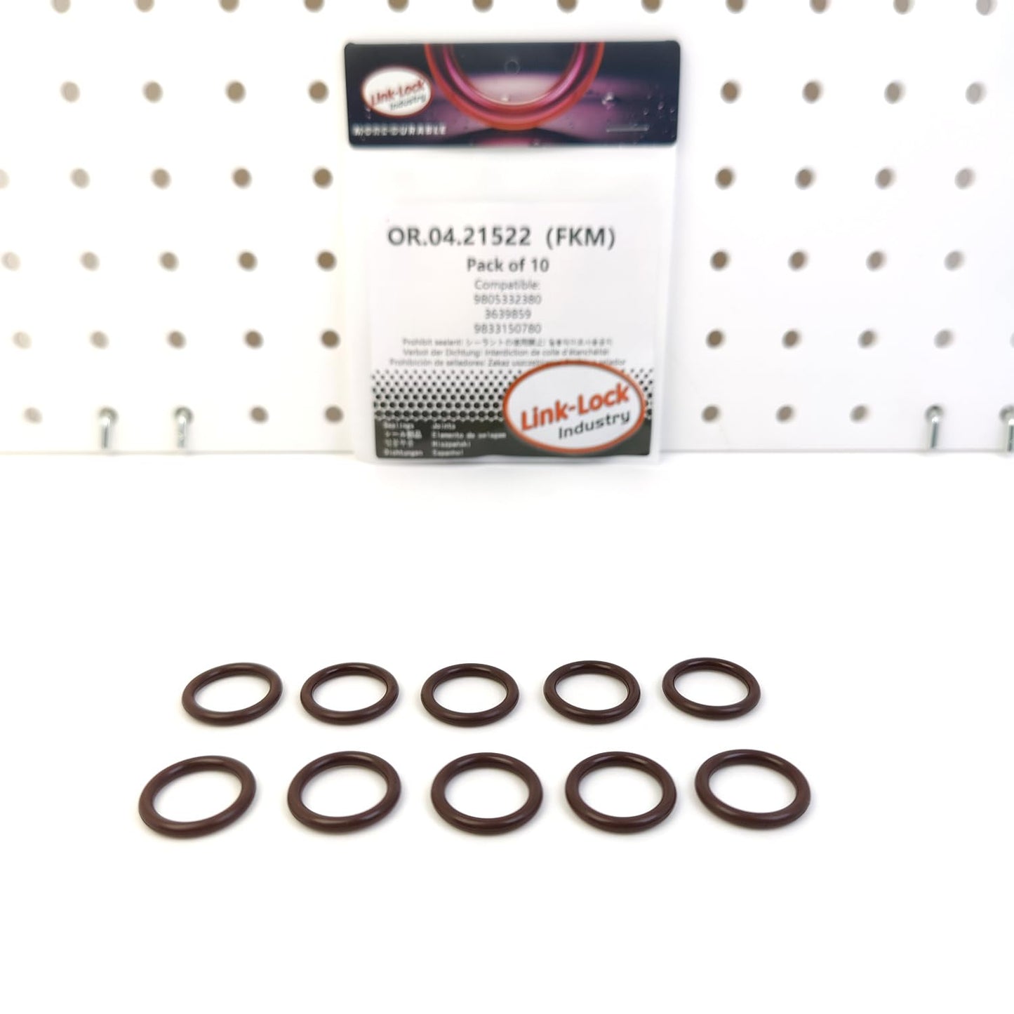 LINK-LOCK 10PCS OR.04.21522 FKM ビトン シールOリングキット ターボチャージャーオイルパイピング用 9805332380 3639859 9833150780 CITROEN-C4 PEUGEOT-208 308用