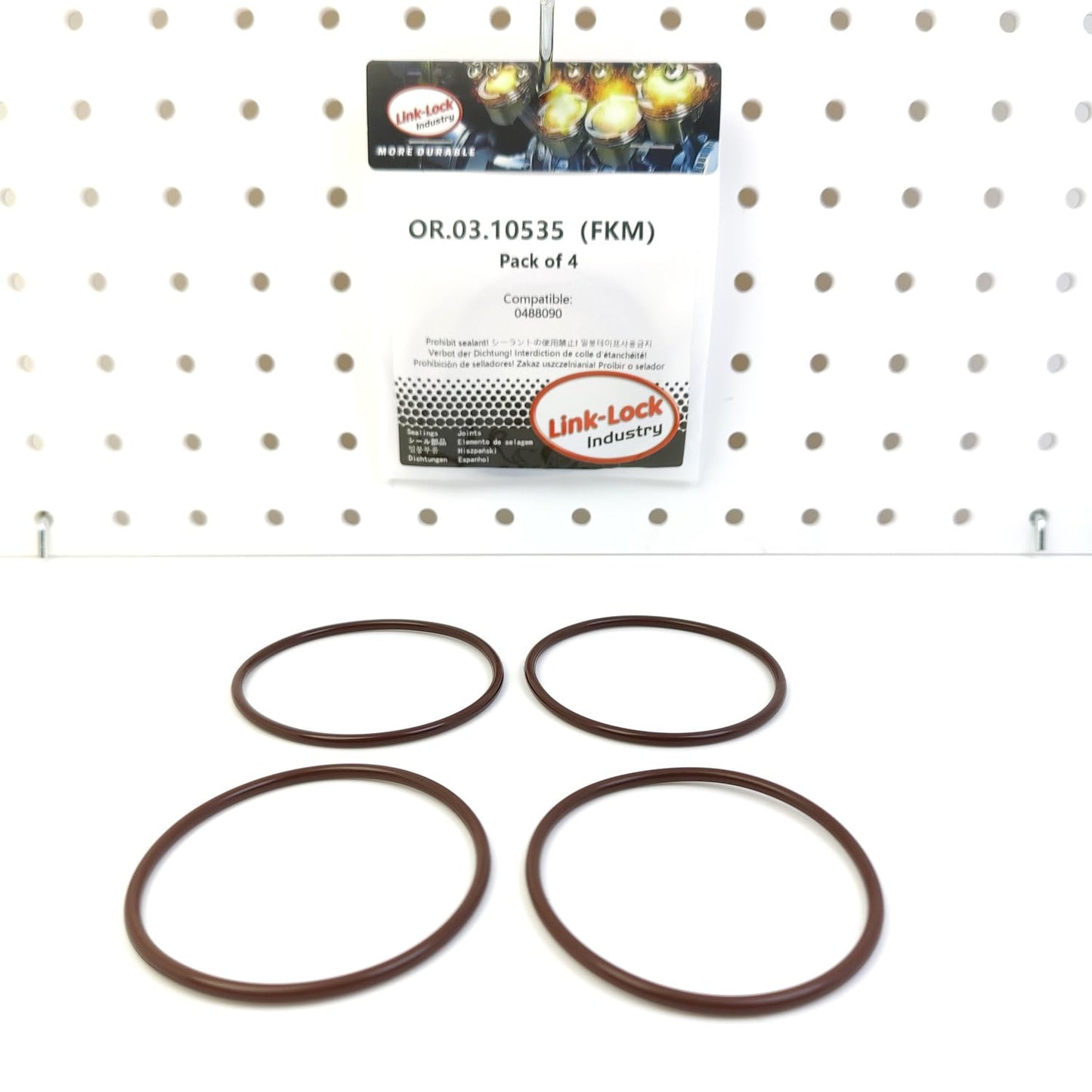 LINK-LOCK 4個 OR.03.10535 FKMバイトン 60×3 シーリング ユニバーサルOリングキット 0488090 DAF用