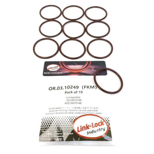 LINK-LOCK 10PCS OR.03.10249 FKM Viton Sealing O-Ring Kit of Thermostat housing 0219970748 A0219970748 For MERCEDES-BENZ-M111