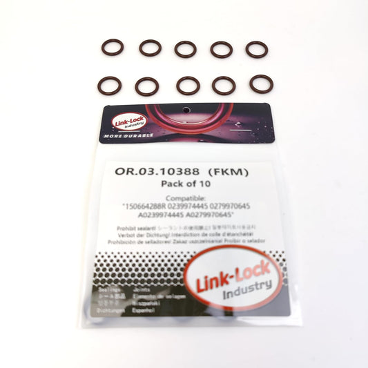 LINK-LOCK 10PCS OR.03.10388 FKM Viton Sealing O-Ring Kit of Turbocharger Fittings 150664288R 0239974445 0279970645 A0239974445 A0279970645 For MERCEDES-BENZ-M176 M177 M178