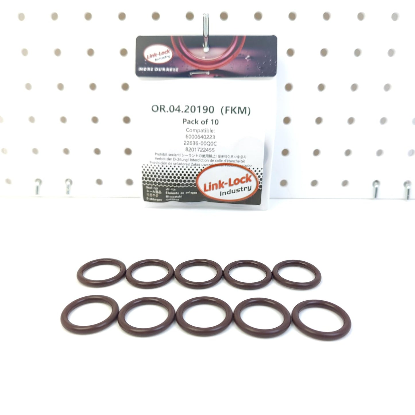 LINK-LOCK 10PCS OR.04.20190 FKM Viton Sealing O-Ring Kit of Thermostat 6000640223 22636-00Q0C 8201722455 for FIAT for NISSAN for RENAULT