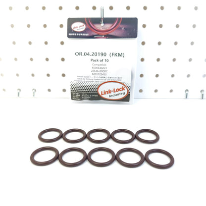LINK-LOCK 10PCS OR.04.20190 FKM Viton Sealing O-Ring Kit of Thermostat 6000640223 22636-00Q0C 8201722455 for FIAT for NISSAN for RENAULT
