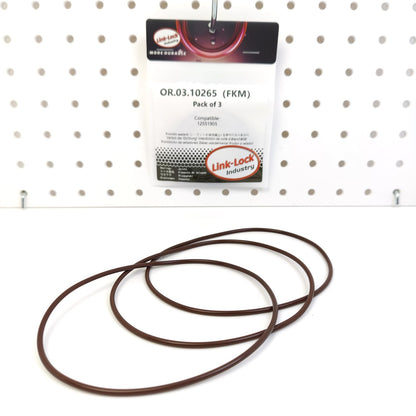LINK-LOCK 3PCS OR.03.10265 FKM Viton Sealing O-Ring Kit of Water Pump 12551905 For BUICK-LM4 For CADILLAC-LM7 LQ9 LS6 For CALLAWAY-LS1 For CHEVROLET-L59 LM4 LM7 LQ4 For ISUZU-LM4 For GMC-L59 LM7 LR4