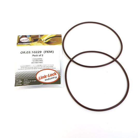 LINK-LOCK 2PCS OR.03.10229 FKM Viton Sealing O-Ring Kit of Fuel filter 0179977445 A0179977445 For MERCEDES-BENZ-OM471 OM472 OM473 For DETROIT DIESEL-DD13 For MTU-6R1300C20