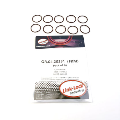 LINK-LOCK 10PCS OR.04.20331 FKM Viton Sealing O-Ring Kit of Camshaft Adjustment 11367561852 90118-WA534 for TOYOTA for BMW
