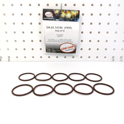 LINK-LOCK 10PCS OR.03.10196 FKMバイトンシーリングOリングキット オイルサクションパイプ用 12629741 シボレー-LGH LML GMC-LGH LML用