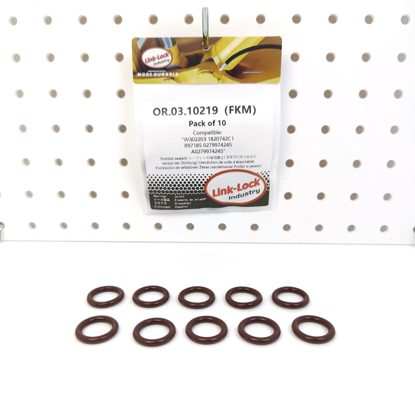 LINK-LOCK 10PCS OR.03.10219 FKMバイトン製オイルポンプ用Oリングキット W302203 1820742C1 R97185 0279974245 A0279974245 3029 4045 メルセデス・ベンツ フォードUSA用