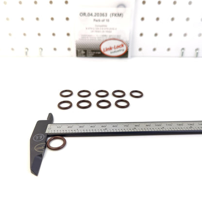 LINK-LOCK 10PCS OR.04.20363 FKM Viton Sealing O-Ring Kit of Water Connector / Charger 8-97912-535-0 8-97912535-0 LR178363 LR178364 for LAND for ROVER for ISUZU