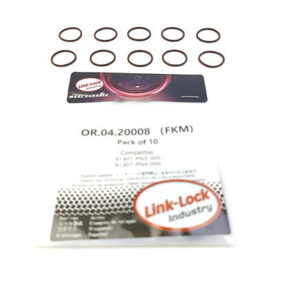 LINK-LOCK 10PCS OR.04.20008 FKM Viton 18×1.5 Sealing Universal O-Ring Kit 91307-PN3-000 91307-PN4-000 for HONDA