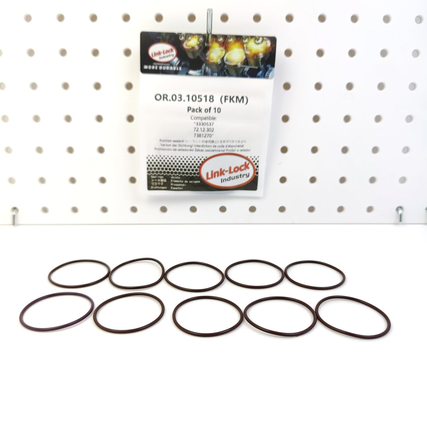 LINK-LOCK 10PCS OR.03.10518 FKM Viton 34.7×1.8 Sealing Universal O-Ring Kit 3330537 72.12.302 7381270 For CUMMINS For LIEBHERR For GUASCOR