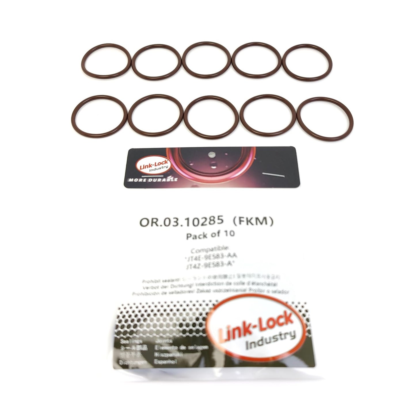 LINK-LOCK 10PCS OR.03.10285 FKMバイトン製シーリングOリングキット 燃料ポンプ用 JT4E-9E583-AA JT4Z-9E583-A FORD-C20HDEX C27PD0X DD2S、FORD USA-C30PDTX DD2X T30PD0X T27PD0X T50SDEM