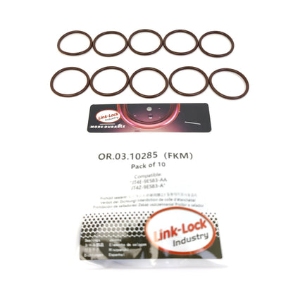 LINK-LOCK 10PCS OR.03.10285 FKMバイトン製シーリングOリングキット 燃料ポンプ用 JT4E-9E583-AA JT4Z-9E583-A FORD-C20HDEX C27PD0X DD2S、FORD USA-C30PDTX DD2X T30PD0X T27PD0X T50SDEM