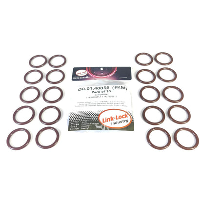 LINK-LOCK 20PCS FKM Viton OR.01.40035 Engine oil cooler O-RING gasket 11428506412  11427802116 for BMW N47
