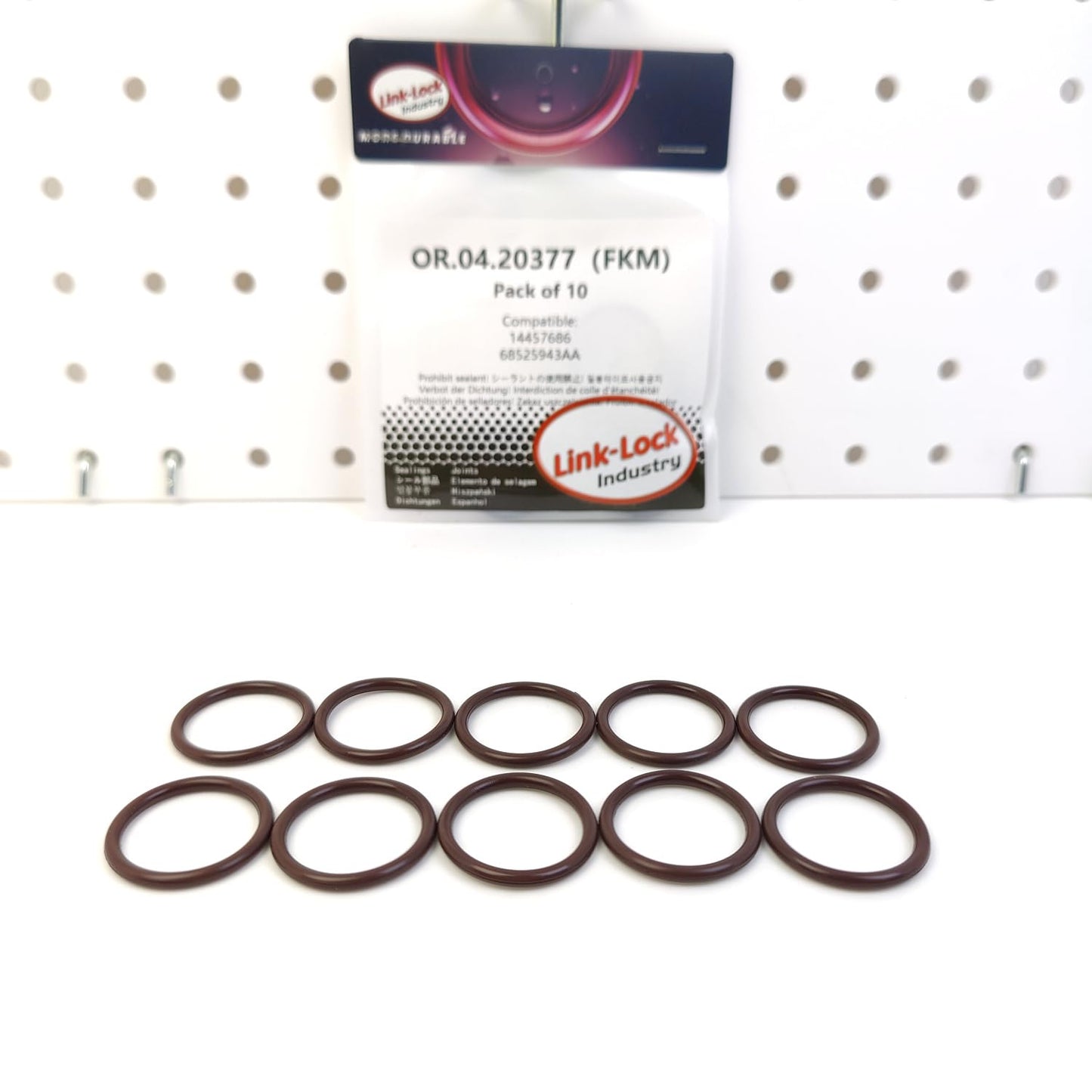 LINK-LOCK 10PCS OR.04.20377 FKM Viton Sealing O-Ring Kit of Timing Chain Tensioner 14457686 68525943AA for FIAT for JEEP
