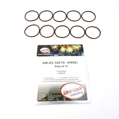 LINK-LOCK 10PCS OR.03.10519 FKM Viton 33×1.78 Sealing Universal O-Ring Kit 3330538 For CUMMINS