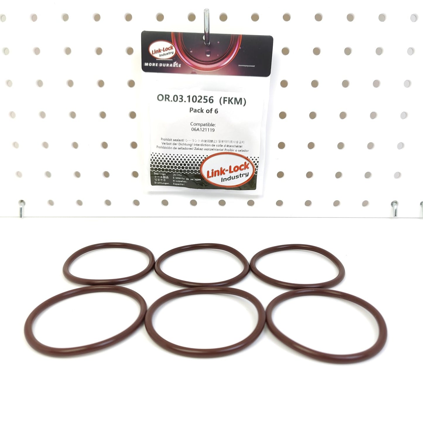 LINK-LOCK 6PCS OR.03.10256 FKM Viton Sealing O-Ring Kit of Water Pump 06A121119 For AUDI-AGN AMK APX AGU AMU APY AJP ANQ AQA For SKODA-AEG ARX AZH AGN ARZ AZJ For VW-AWV AZM BBX AXA BAE BDC