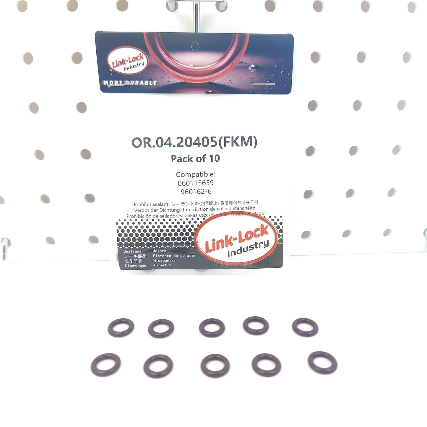 LINK-LOCK 10PCS OR.04.20405 FKM Viton Sealing O-Ring Kit of Engine Oil Dipstick Tube 060115639 960162-6 for VAG for VOLVO