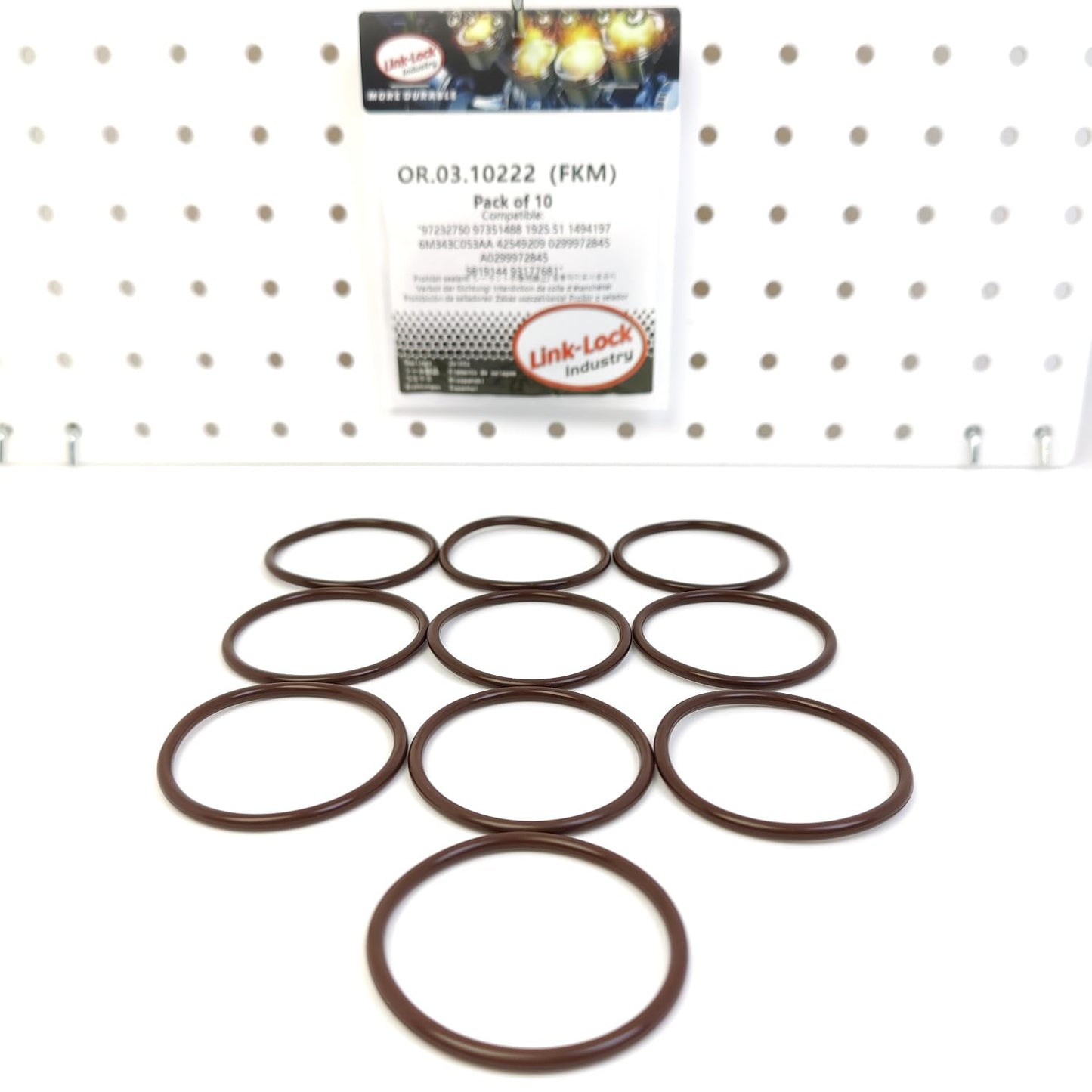LINK-LOCK 10PCS OR.03.10222 FKM Viton Sealing O-Ring Kit of Fuel injection pump 97232750 97351488 1925.51 1494197 6M343C053AA 42549209 0299972845 A0299972845 5819144 93177681 For CHEVROLET-LB7 LLY