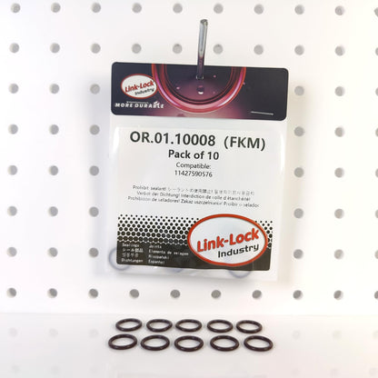 LINK-LOCK 10PCS FKM Viton OR.01.10008 Turbocharging Pipeline O-Ring 11427590576 for BMW N55 B58