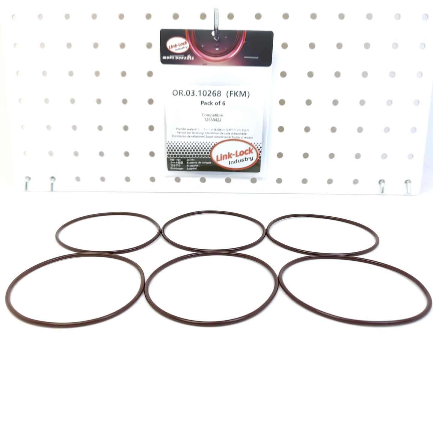 LINK-LOCK 6PCS OR.03.10268 FKM Viton Sealing O-Ring Kit of Water Pump 12668422 For CHEVROLET-LT6 LT7