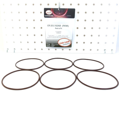 LINK-LOCK 6PCS OR.03.10268 FKM Viton Sealing O-Ring Kit of Water Pump 12668422 For CHEVROLET-LT6 LT7