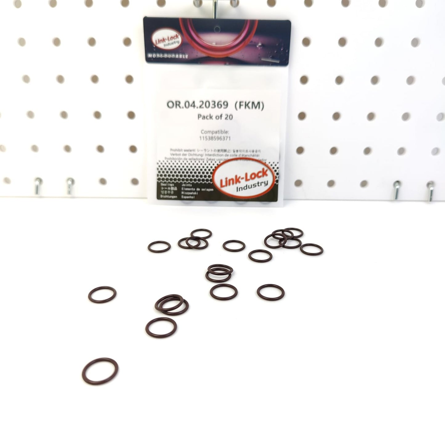 LINK-LOCK 20PCS OR.04.20369 FKM Viton Sealing O-Ring Kit of Water Connector / Charger 11538596371 for BMW