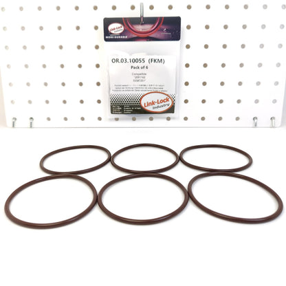 LINK-LOCK 6PCS OR.03.10055 FKM Viton Sealing O-Ring Kit Of Oil filter 2091162 55587251 For OPEL-D20 B20