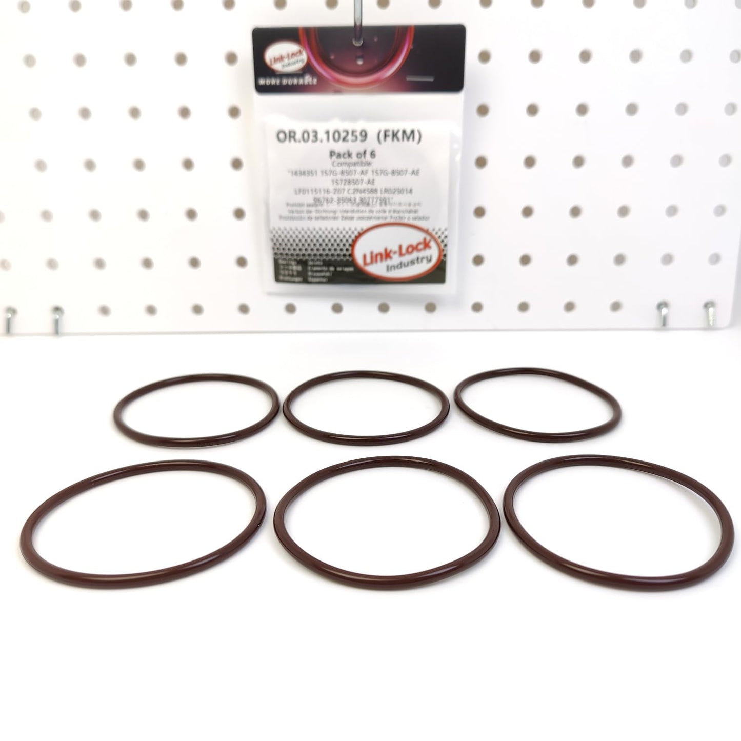 LINK-LOCK 6PCS OR.03.10259 FKM Viton Sealing O-Ring Kit of Water Pump 1434351 1S7G-8507-AF 1S7G-8507-AE 1S7Z8507-AE LF0115116-Z07 C2N4588 LR025014 96762-35063 30777591 For FORD-YVDA BGDC C20HDTX YVDB