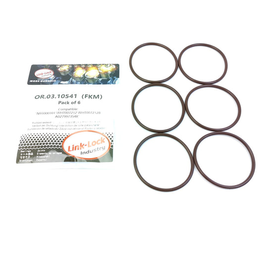 LINK-LOCK 6PCS OR.03.10541 FKM Viton Sealing O-Ring Kit of Oil pump N91000101 WHT007212 WHT007212B A0279973548 For MERCEDES-BENZ For AUDI For VW