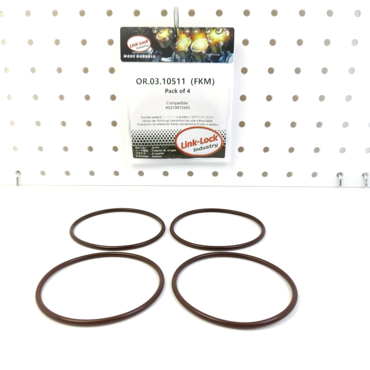 LINK-LOCK 4PCS OR.03.10511 FKM Viton Sealing O-Ring Kit of Coolant pipeline A0219973345 For MERCEDES-BENZ