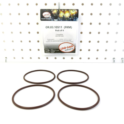 LINK-LOCK 4PCS OR.03.10511 FKM Viton Sealing O-Ring Kit of Coolant pipeline A0219973345 For MERCEDES-BENZ