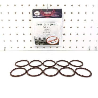 LINK-LOCK 10PCS OR.03.10027 FKM Viton Sealing O-Ring Kit Of Engine oil level sensor 0179972148 A0179972148 For MERCEDES-BENZ M166.960 OM668.942 OM668.940