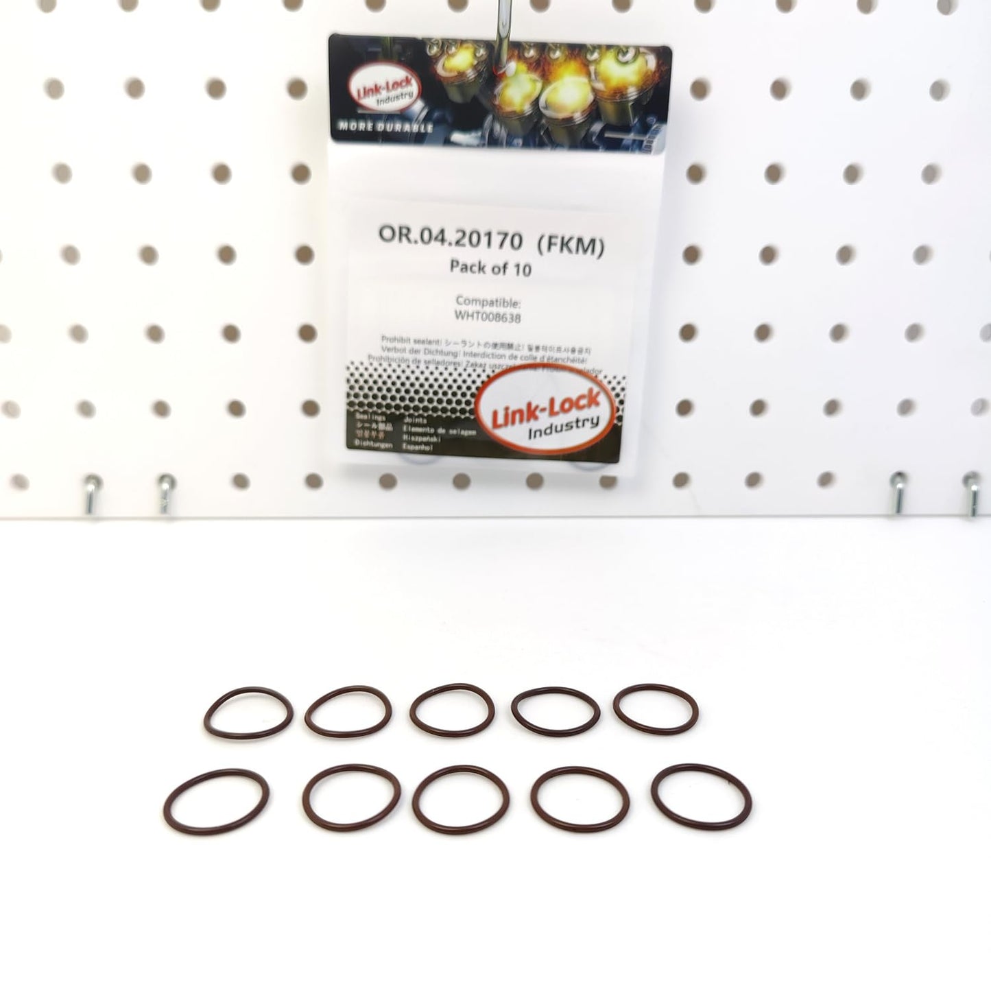 LINK-LOCK 10PCS OR.04.20170 FKM Viton Sealing O-Ring Kit of Position Sensor/Camshaft WHT008638 for AUDI