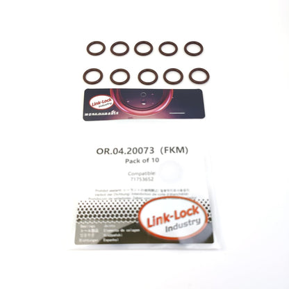LINK-LOCK 10PCS OR.04.20073 FKM Viton Sealing O-Ring Kit of Oil Pump 71753652 for FIAT