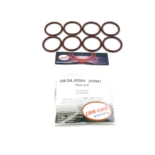 LINK-LOCK 8個 OR.04.20501 FKMバイトン排気マニホールドシーリングOリングキット AUDI-A1 A3用 VW-GOLF POLO用 WHT003865