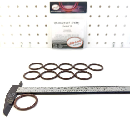 LINK-LOCK 10PCS OR.04.21507 FKM Viton Sealing O-Ring Kit of Coolant pipe 90017405840 for PORSCHE-924 944