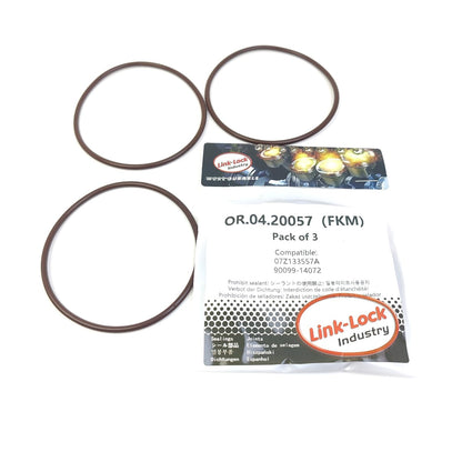 LINK-LOCK 3PCS OR.04.20057 FKMバイトン フューエルインジェクションスロットルボディ用シーリングOリングキット 07Z133557A 90099-14072 AUDI/TOYOTA用