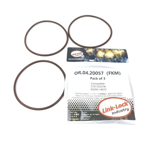 LINK-LOCK 3PCS OR.04.20057 FKM Viton Sealing O-Ring Kit of Fuel Injection Throttle Body 07Z133557A 90099-14072 for AUDI for TOYOTA