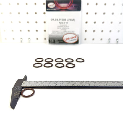 LINK-LOCK 10PCS OR.04.21508 FKM Viton Sealing O-Ring Kit of Coolant pipe 55569840 LR136779 860161 L4P38527AA JDE40668 for BMW For CHEROLET For OPEL For LAND ROVER