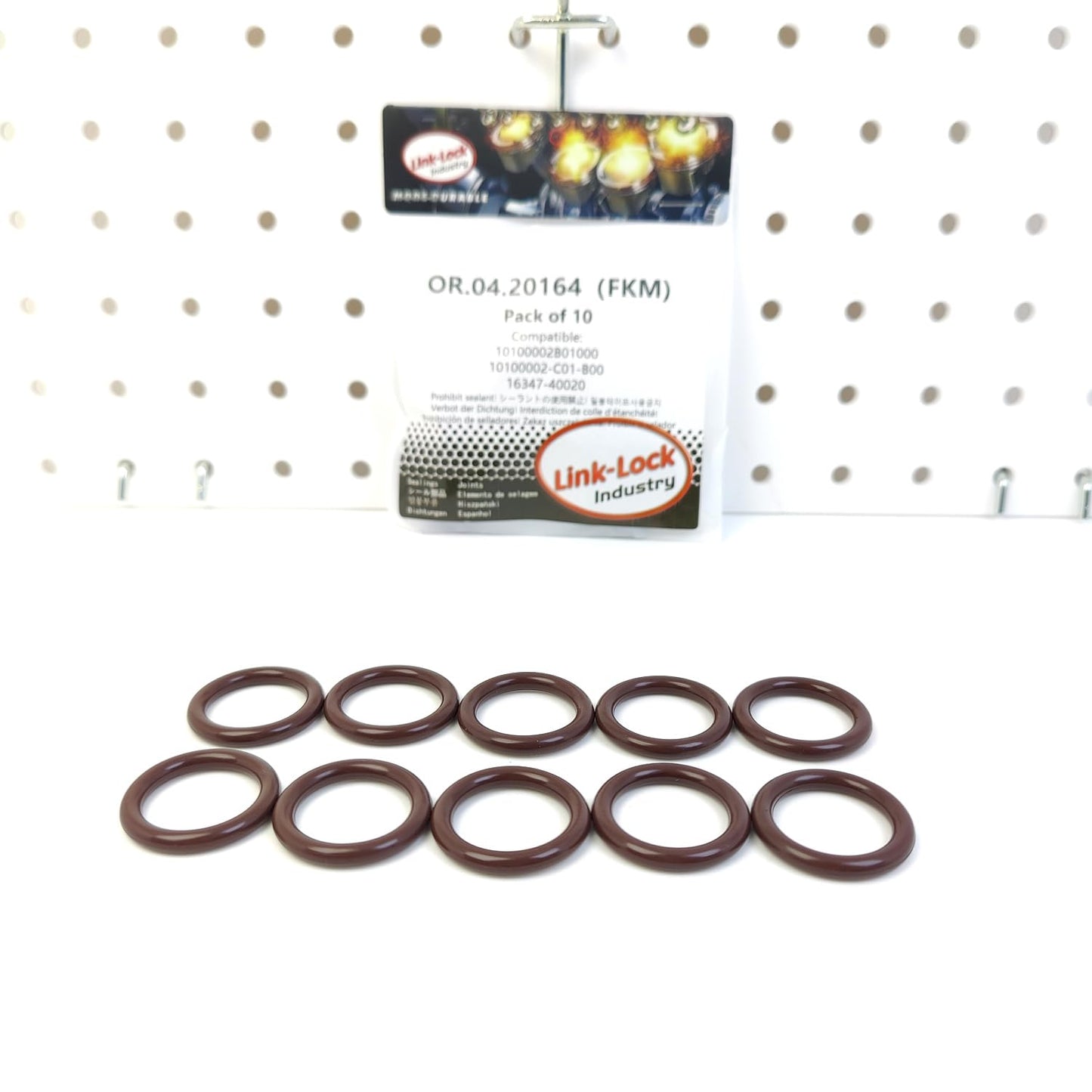 LINK-LOCK 10PCS OR.04.20164 FKM Viton Sealing O-Ring Kit of WATER BY-PASS 10100002B01000 10100002-C01-B00 16347-40020 for BAIC for TOYOTA