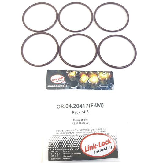 LINK-LOCK 6PCS OR.04.20417 FKM Viton Sealing O-Ring Kit of High-pressure Pump A6269970345 6269970345 for MERCEDES-BENZ